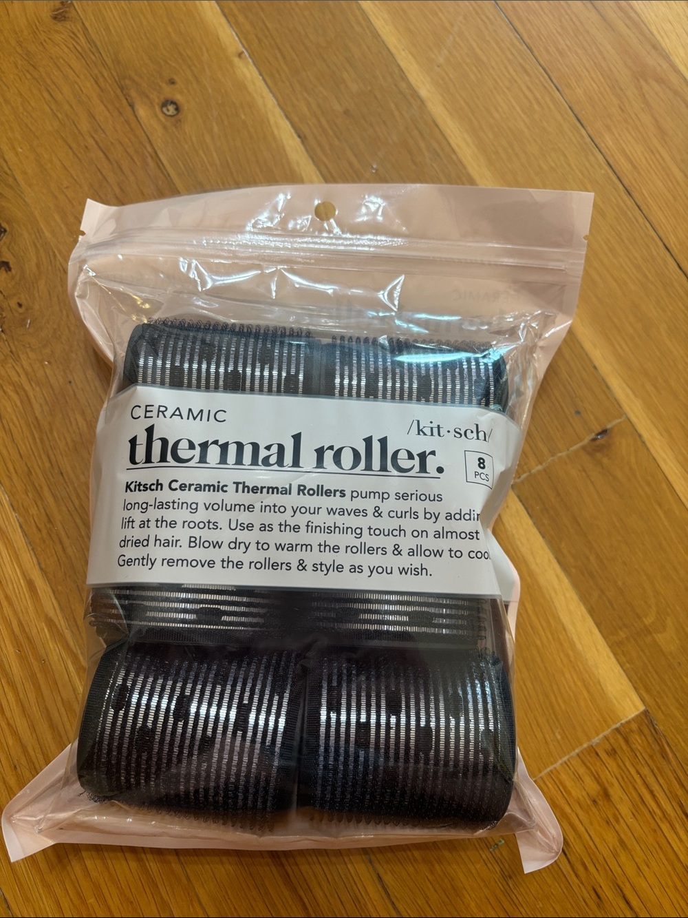 Kitsch Ceramic Thermal Roller Kit Black NWT